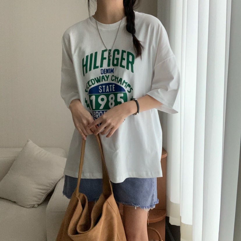 HELLO JINI韓國直郵㊣東大門實拍女裝新款時尚25春夏休閑T恤HELLO JINIT恤