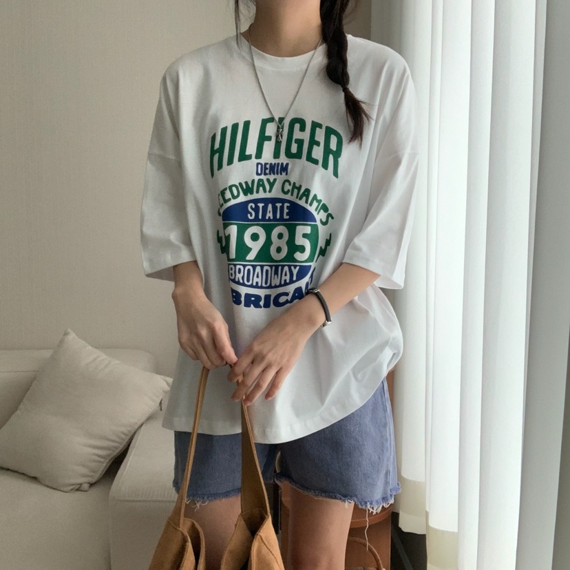 HELLO JINI韓國直郵㊣東大門實拍女裝新款時尚25春夏休閑T恤HELLO JINIT恤