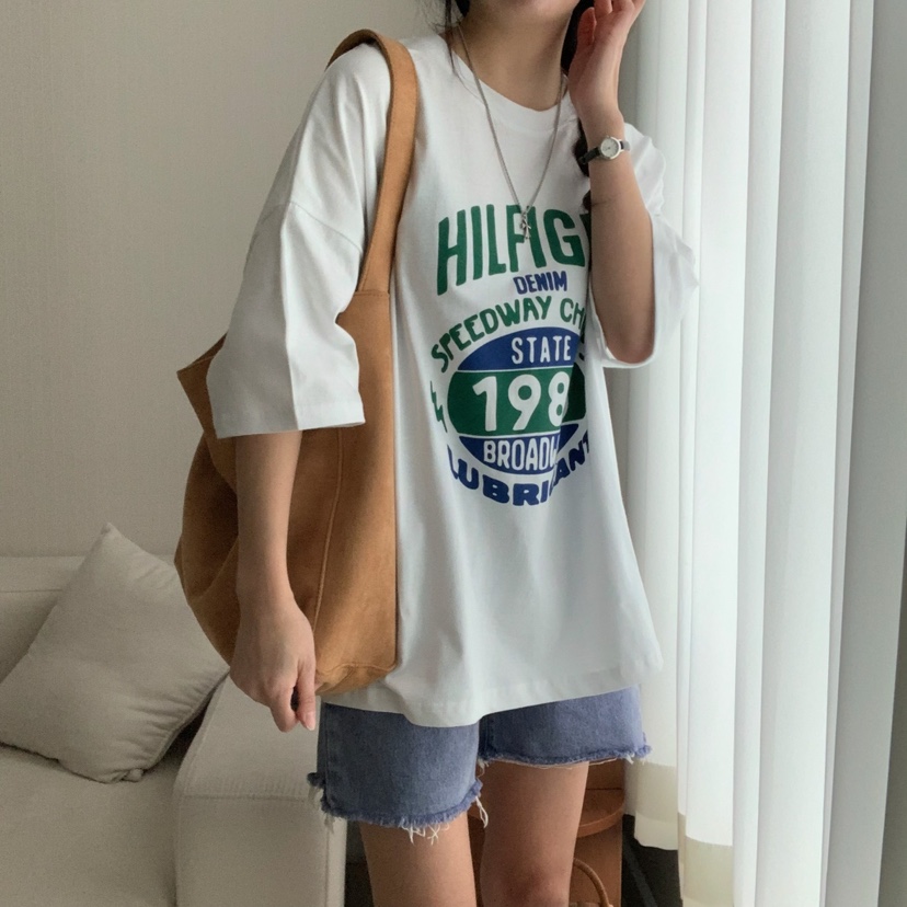 HELLO JINI韓國直郵㊣東大門實拍女裝新款時尚25春夏休閑T恤HELLO JINIT恤