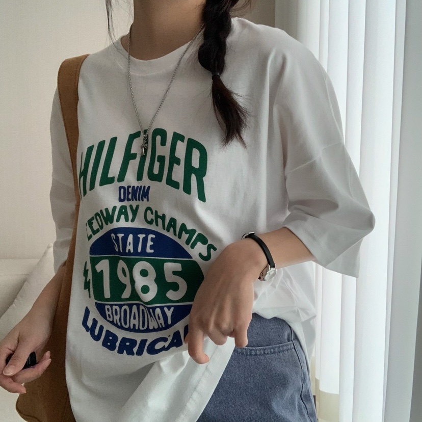 HELLO JINI韓國直郵㊣東大門實拍女裝新款時尚25春夏休閑T恤HELLO JINIT恤