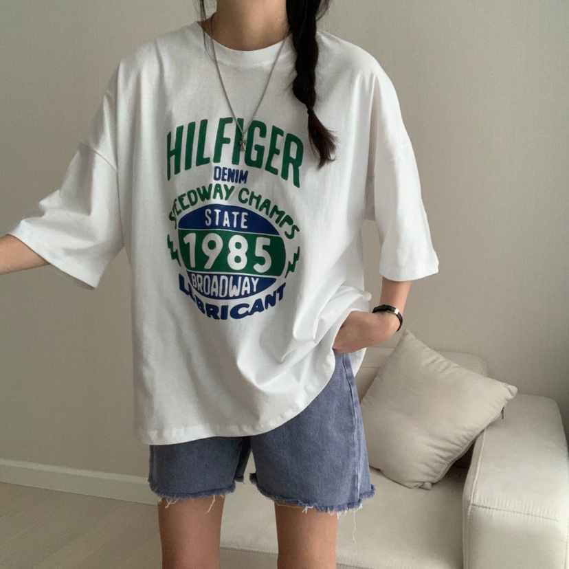 HELLO JINI韓國直郵㊣東大門實拍女裝新款時尚25春夏休閑T恤HELLO JINIT恤