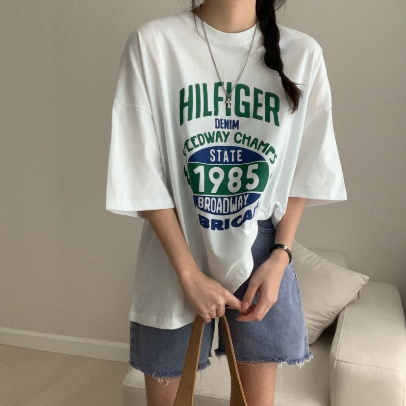 HELLO JINI韓國直郵㊣東大門實拍女裝新款時尚25春夏休閑T恤HELLO JINIT恤