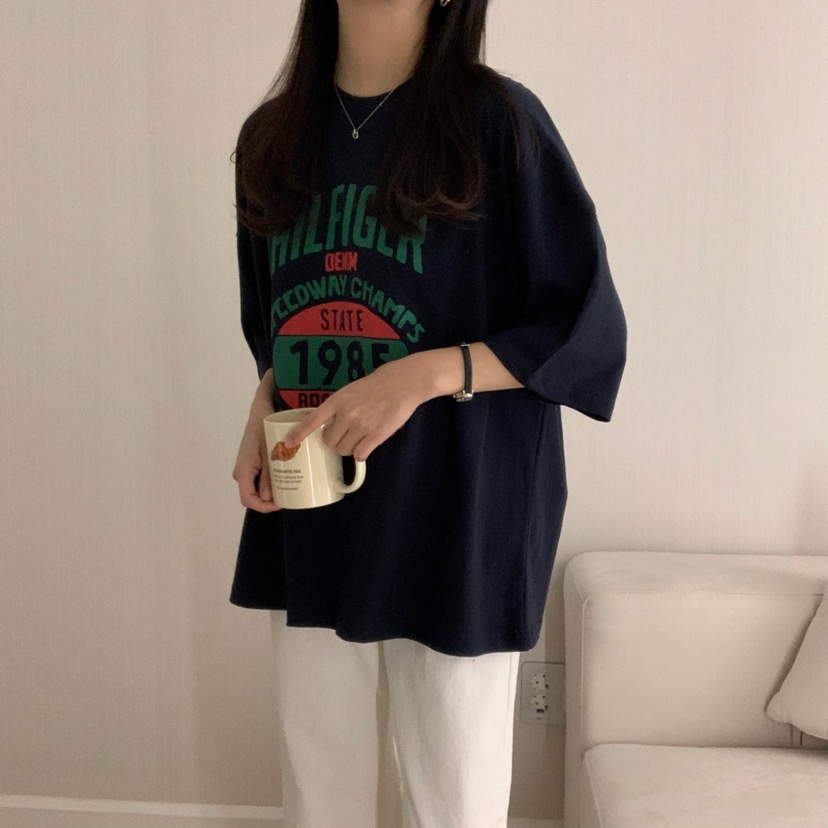 HELLO JINI韓國直郵㊣東大門實拍女裝新款時尚25春夏休閑T恤HELLO JINIT恤