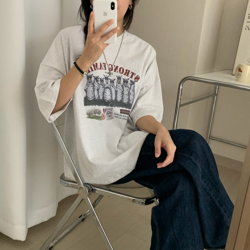 FROMJINI韓國㊣直郵東大門代購女裝新品職業休閑人氣推薦T恤FROMJINIT恤