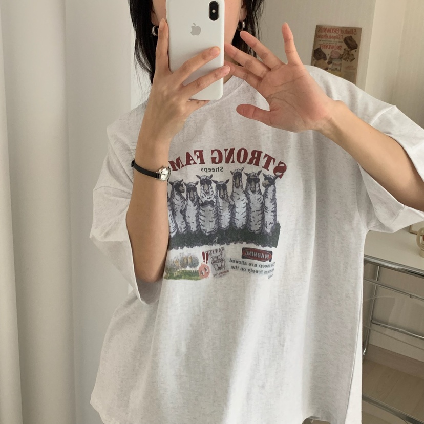 FROMJINI韓國㊣直郵東大門代購女裝新品職業休閑人氣推薦T恤FROMJINIT恤