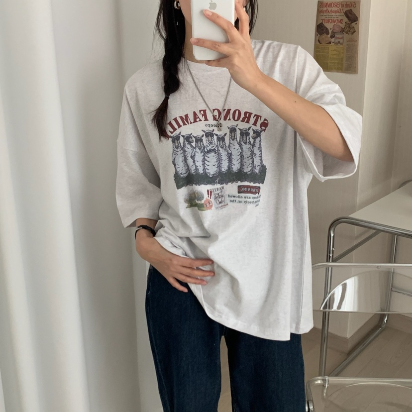 FROMJINI韓國㊣直郵東大門代購女裝新品職業休閑人氣推薦T恤FROMJINIT恤