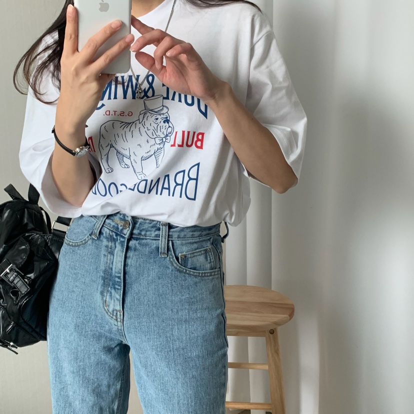 FROMJINI直郵韓國代購㊣女裝新款熱賣休閑人氣推薦25春夏T恤FROMJINIT恤