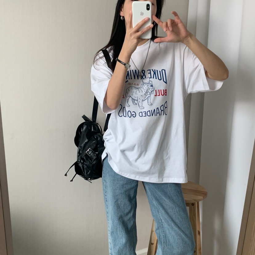 FROMJINI直郵韓國代購㊣女裝新款熱賣休閑人氣推薦25春夏T恤FROMJINIT恤