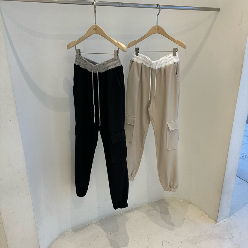 SOUIT直郵韓國代購㊣女裝新品推薦熱賣時尚25春夏休閑褲口袋SOUIT by mabel-L休閑褲