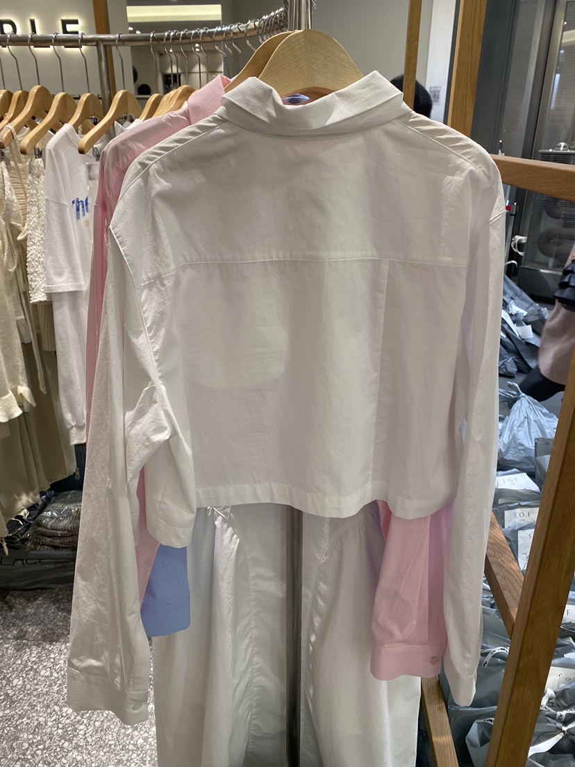 SOF韓國直郵㊣東大門實拍女裝新品25春夏熱賣襯衫蕾絲衫含領帶SOF襯衫/蕾絲衫