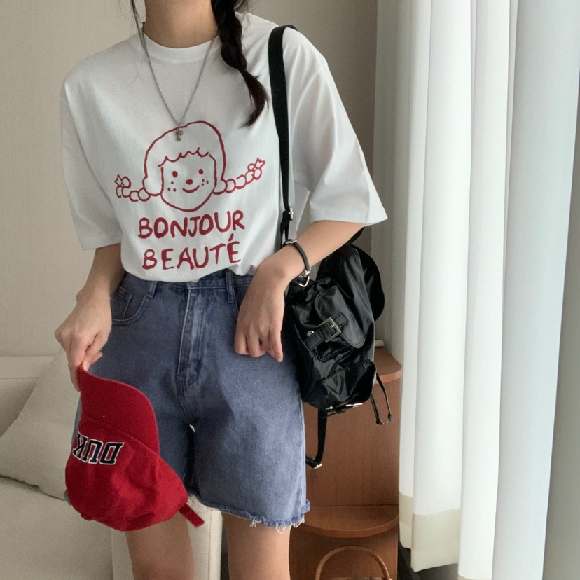 FROMJINI韓國直郵㊣東大門實拍女裝新品時尚人氣職業休閑T恤FROMJINIT恤