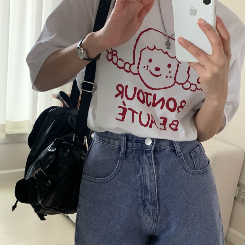 FROMJINI韓國直郵㊣東大門實拍女裝新品時尚人氣職業休閑T恤FROMJINIT恤