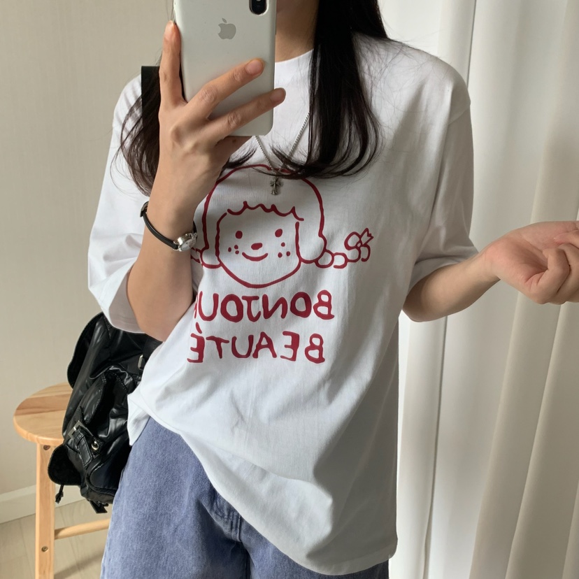 FROMJINI韓國直郵㊣東大門實拍女裝新品時尚人氣職業休閑T恤FROMJINIT恤