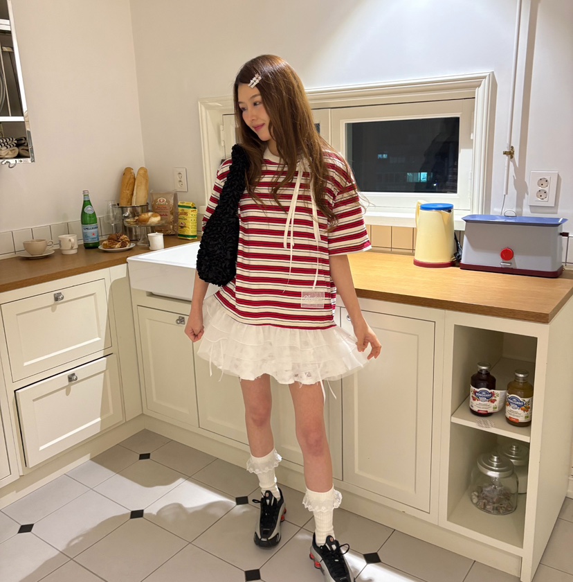 BOUTIQUE-L韓國直郵㊣東大門實拍女裝新品25春夏職業休閑T恤BOUTIQUE-LT恤