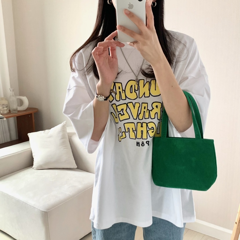 FROMJINI韓國直郵㊣東大門實拍女裝新款人氣25春夏職業休閑T恤FROMJINIT恤