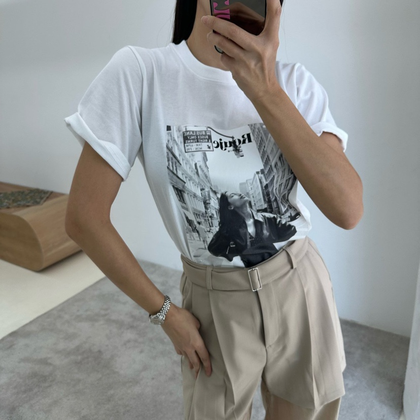 SOUIT韓國直郵㊣女裝新款推薦時尚25春夏熱賣休閑人氣職業T恤SOUIT by mabel-LT恤圖色2