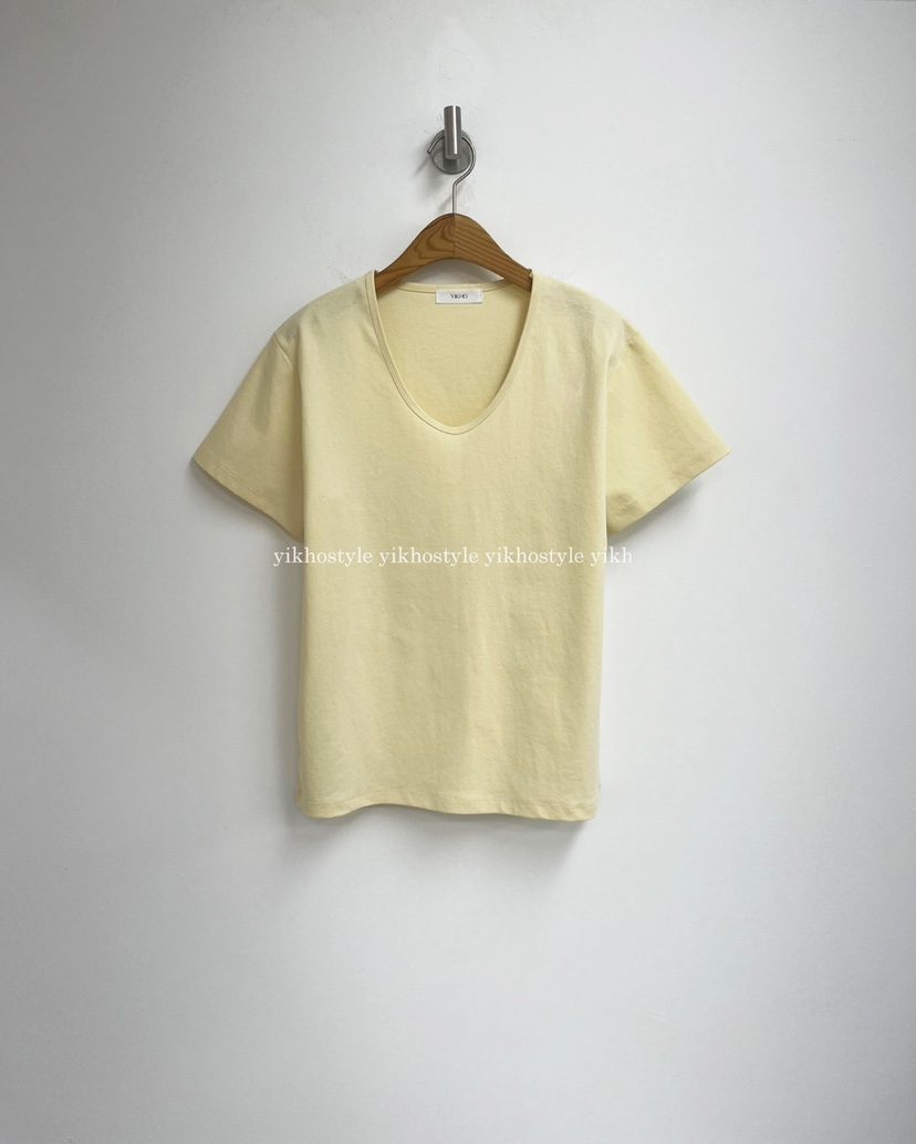 YIKHO STYLE韓國直郵㊣東大門實拍女裝新品熱賣25春夏時尚T恤YIKHO STYLET恤圖色2