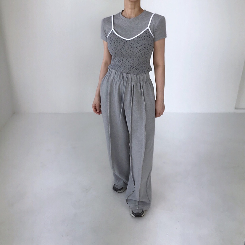 2TWO MOON韓國㊣直郵東大門代購女裝新品推薦人氣休閑套裝2TWO MOON套裝