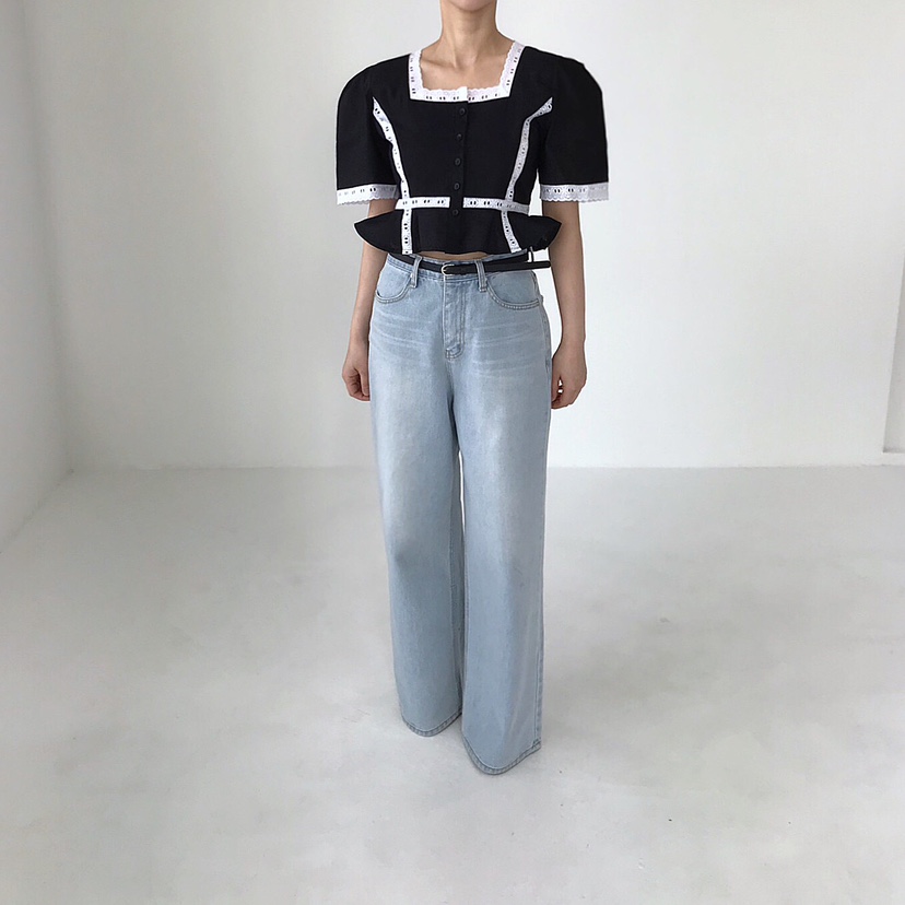 2TWO MOON韓國㊣直郵東大門代購女裝新品25春夏襯衫蕾絲衫2TWO MOON襯衫/蕾絲衫