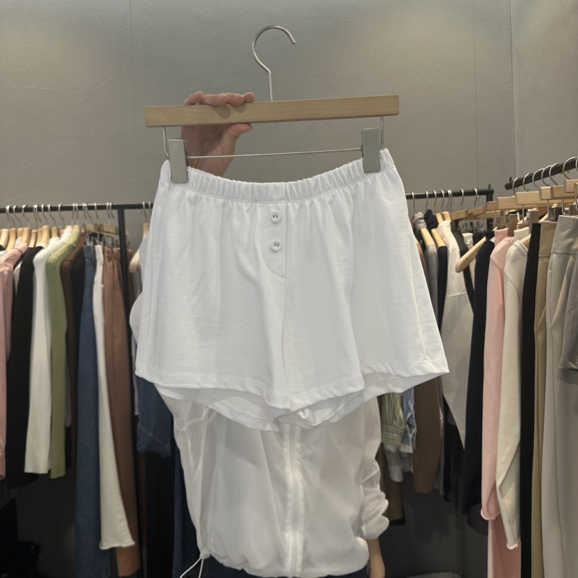 FLAMME TOIT韓國㊣直郵東大門代購女裝新品熱賣休閑短褲復古FLAMME TOIT短褲圖色2