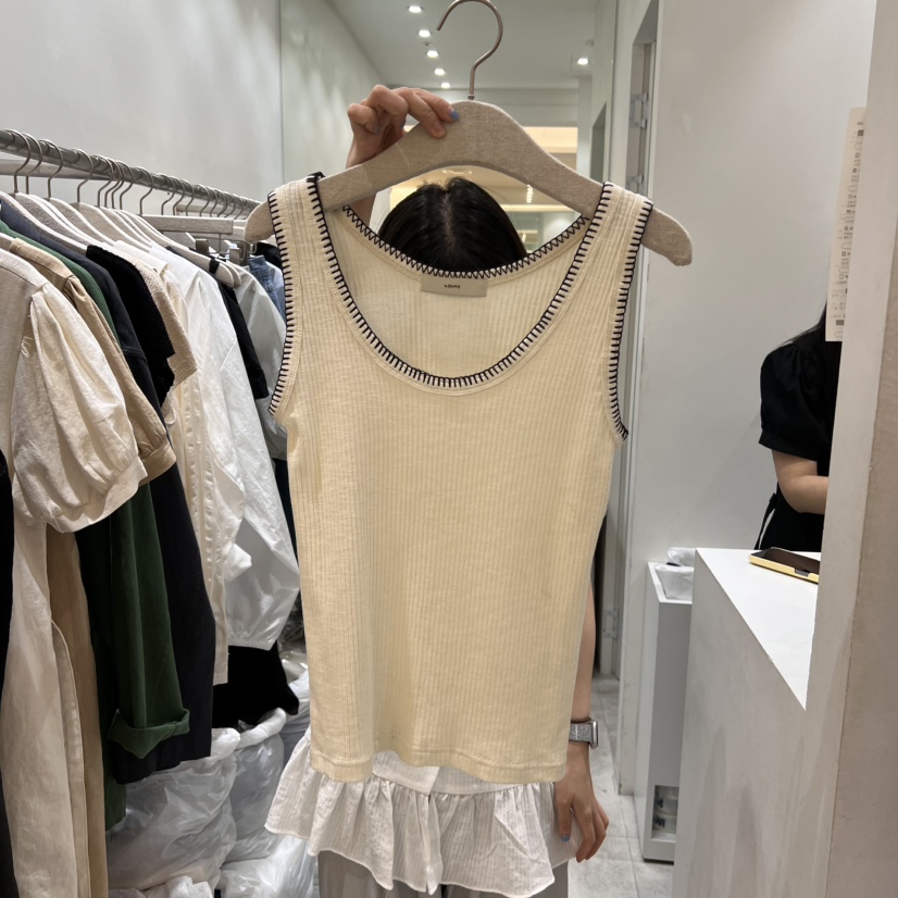ASOME韓國直郵㊣東大門實拍女裝新品職業人氣熱賣25春夏吊帶背心A.SOME吊帶/背心