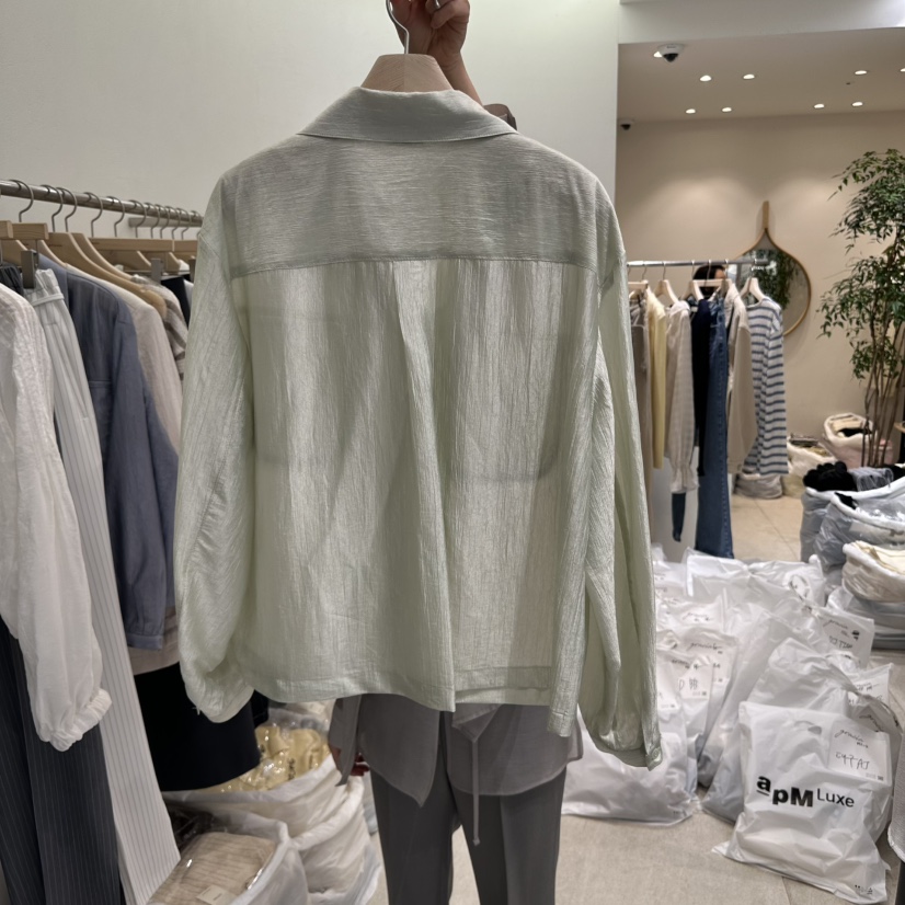 GRACIA韓國直郵㊣東大門實拍女裝新品時尚熱賣25春夏襯衫蕾絲衫GRACIA襯衫/蕾絲衫