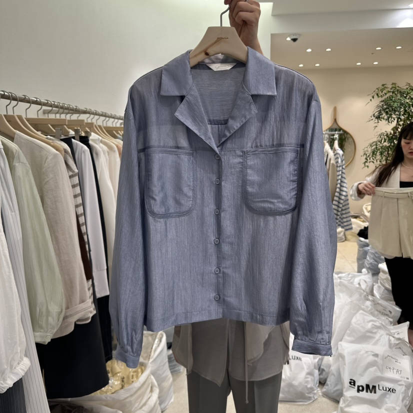 GRACIA韓國直郵㊣東大門實拍女裝新品時尚熱賣25春夏襯衫蕾絲衫GRACIA襯衫/蕾絲衫圖色2