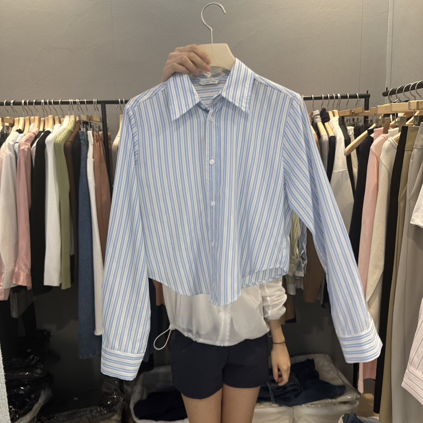 FLAMME TOIT韓國直郵㊣東大門實拍女裝新品職業襯衫蕾絲衫FLAMME TOIT襯衫/蕾絲衫圖色2