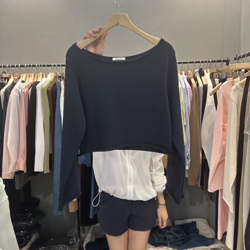 FLAMME TOIT韓國直郵㊣女裝新品25春夏熱賣休閑職業長袖T恤FLAMME TOIT長袖T恤圖色4