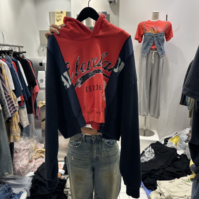 THE WEEKND直郵韓國代購㊣女裝新款熱賣推薦25春夏衛衣兜帽THE WEEKND衛衣
