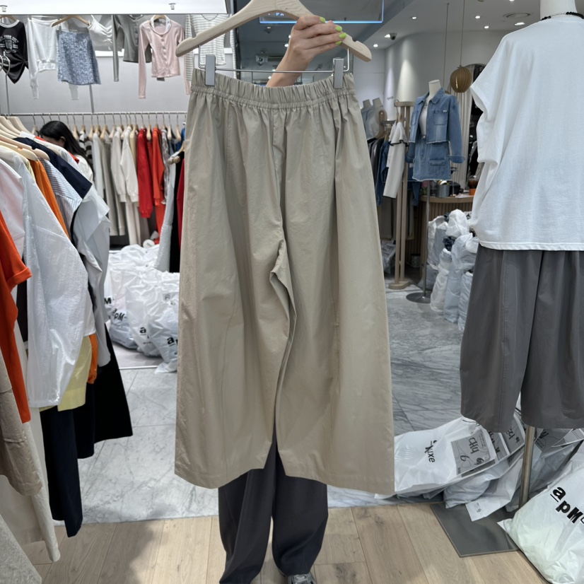 REVE-L韓國直郵㊣東大門實拍女裝新款休閑25春夏休閑褲羅紋REVE-L休閑褲