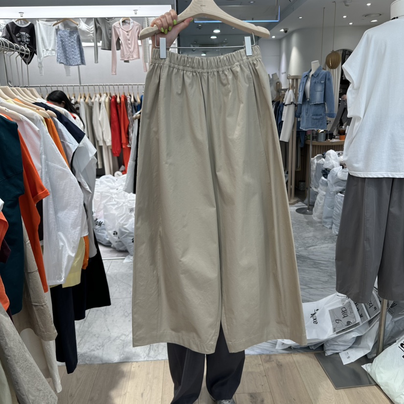 REVE-L韓國直郵㊣東大門實拍女裝新款休閑25春夏休閑褲羅紋REVE-L休閑褲圖色4