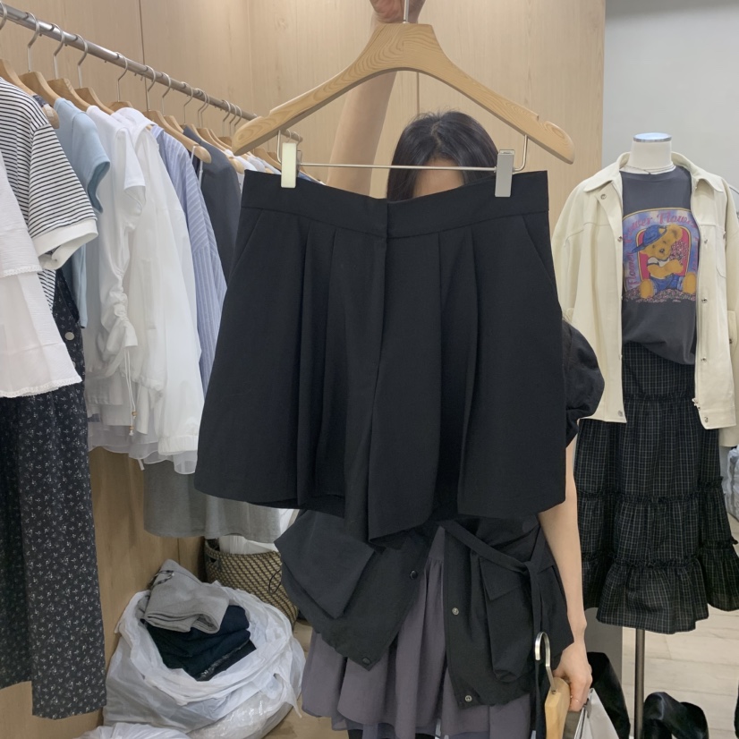 VILLABUTTON韓國直郵㊣女裝新品人氣時尚職業25春夏休閑短褲VILLABUTTON短褲圖色2