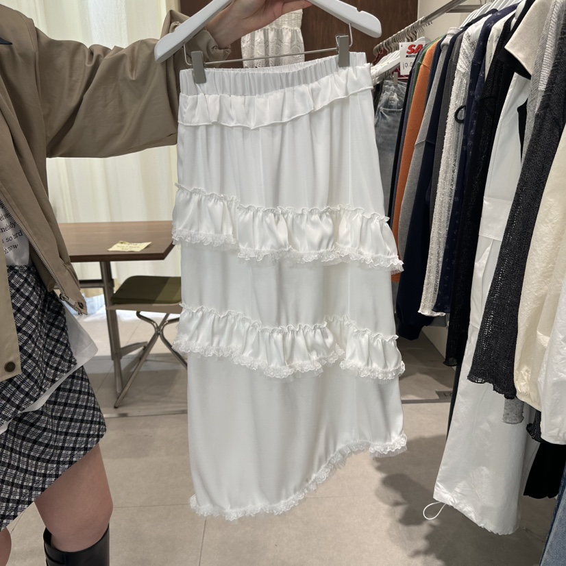 BUCKLE韓國直郵㊣東大門實拍女裝新款休閑推薦職業人氣長裙BUCKLE長裙