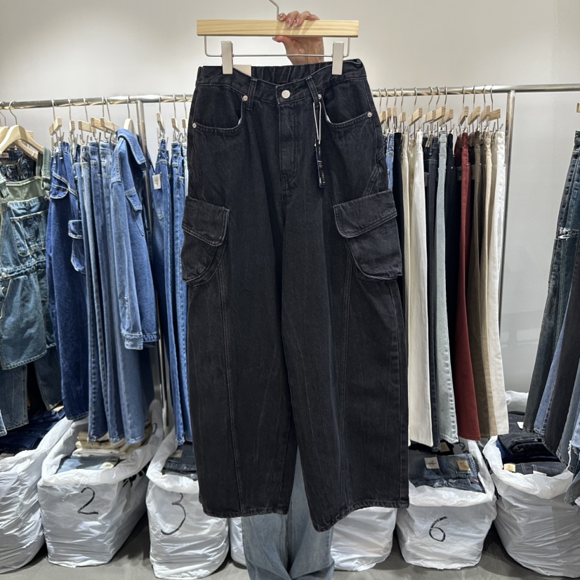 L'ETOILE直郵韓國代購㊣女裝新品休閑時尚人氣熱賣25春夏牛仔褲L'ETOILE牛仔褲圖色2