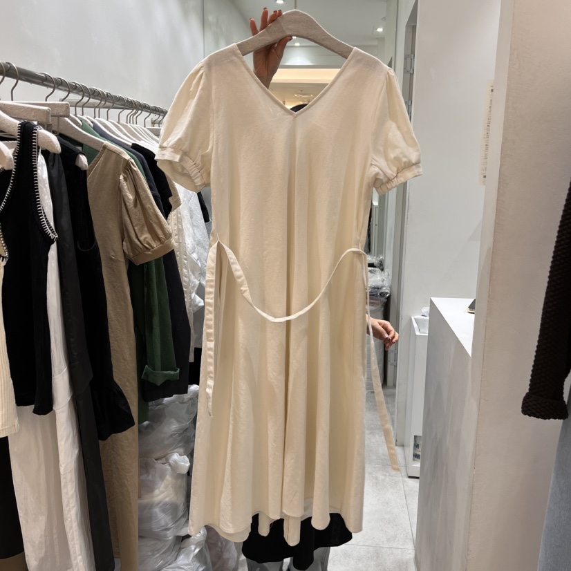 ASOME韓國直郵㊣東大門實拍女裝新款時尚人氣熱賣連衣裙含腰帶A.SOME連衣裙
