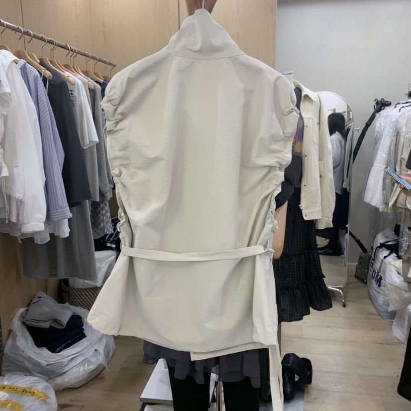 VILLABUTTON直郵韓國代購㊣女裝新品人氣職業25春夏馬甲包含腰帶VILLABUTTON馬甲