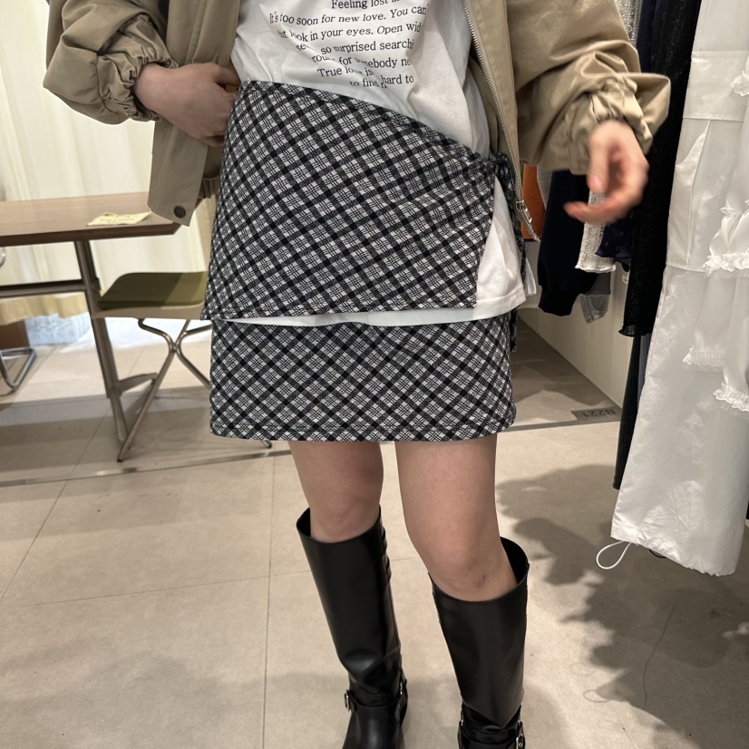 BUCKLE韓國直郵㊣女裝新品25春夏推薦職業熱賣人氣休閑短裙BUCKLE短裙