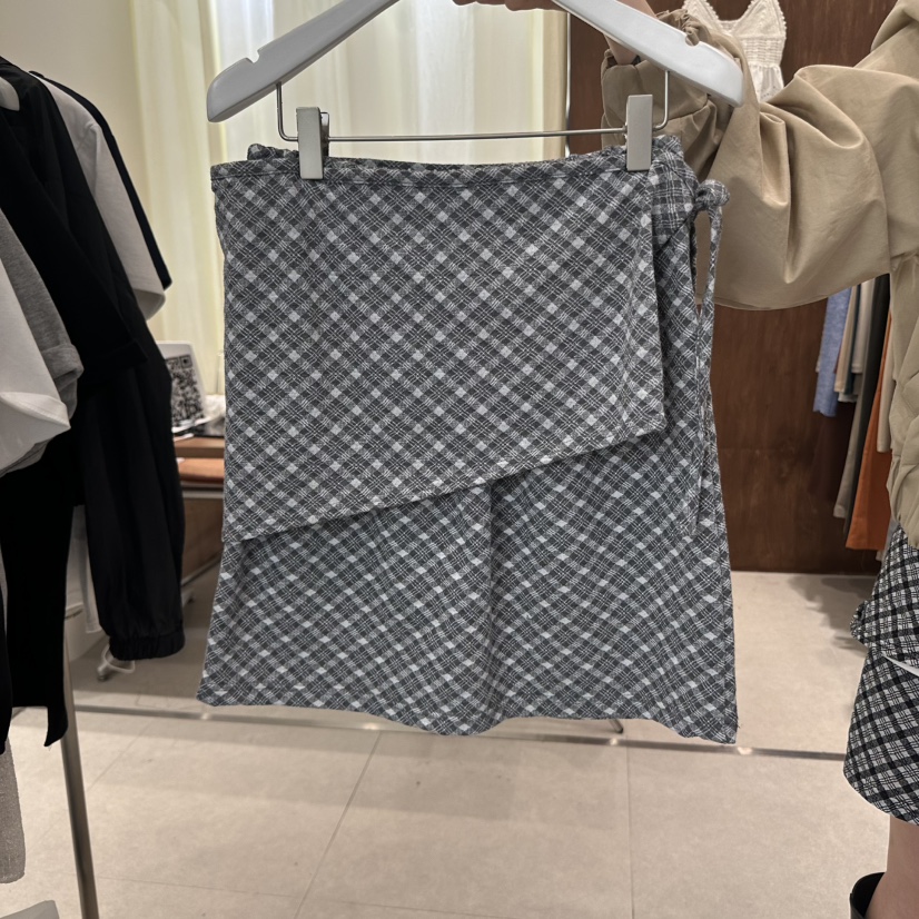 BUCKLE韓國直郵㊣女裝新品25春夏推薦職業熱賣人氣休閑短裙BUCKLE短裙圖色2