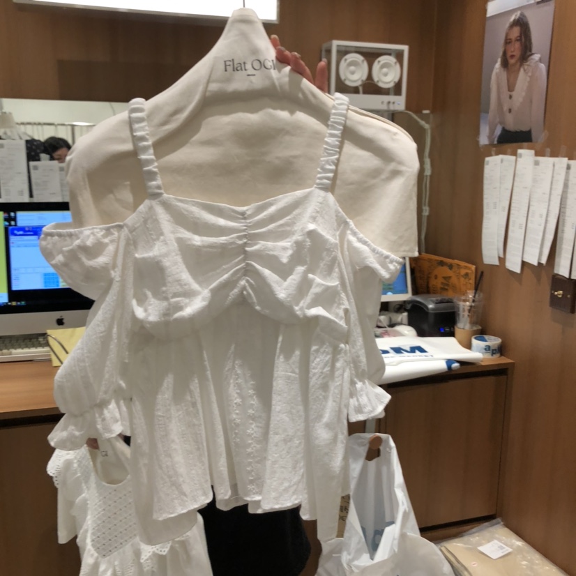 OGI直郵韓國代購㊣女裝新品25春夏推薦人氣職業時尚襯衫蕾絲衫FLat OGI襯衫/蕾絲衫