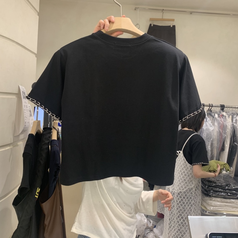 SALONDEMAG韓國直郵㊣女裝新款25春夏推薦人氣休閑熱賣職業T恤SALONDEMAGT恤