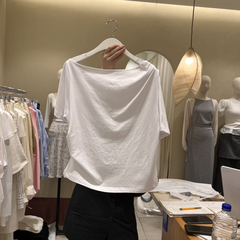 BROCCOLISALAD韓國直郵㊣女裝新品推薦職業25春夏人氣休閑T恤BROCCOLISALADT恤