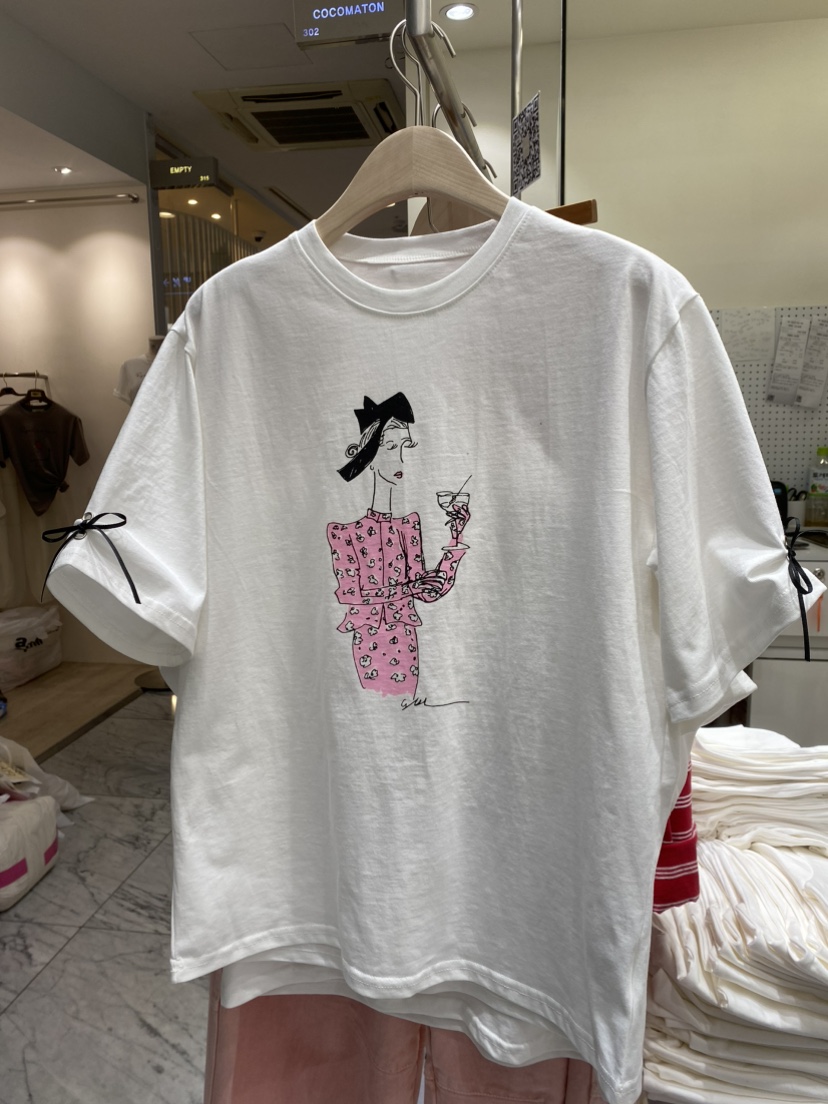 COCOMATON韓國直郵㊣東大門實拍女裝新品推薦職業休閑人氣T恤COCOMATONT恤圖色2
