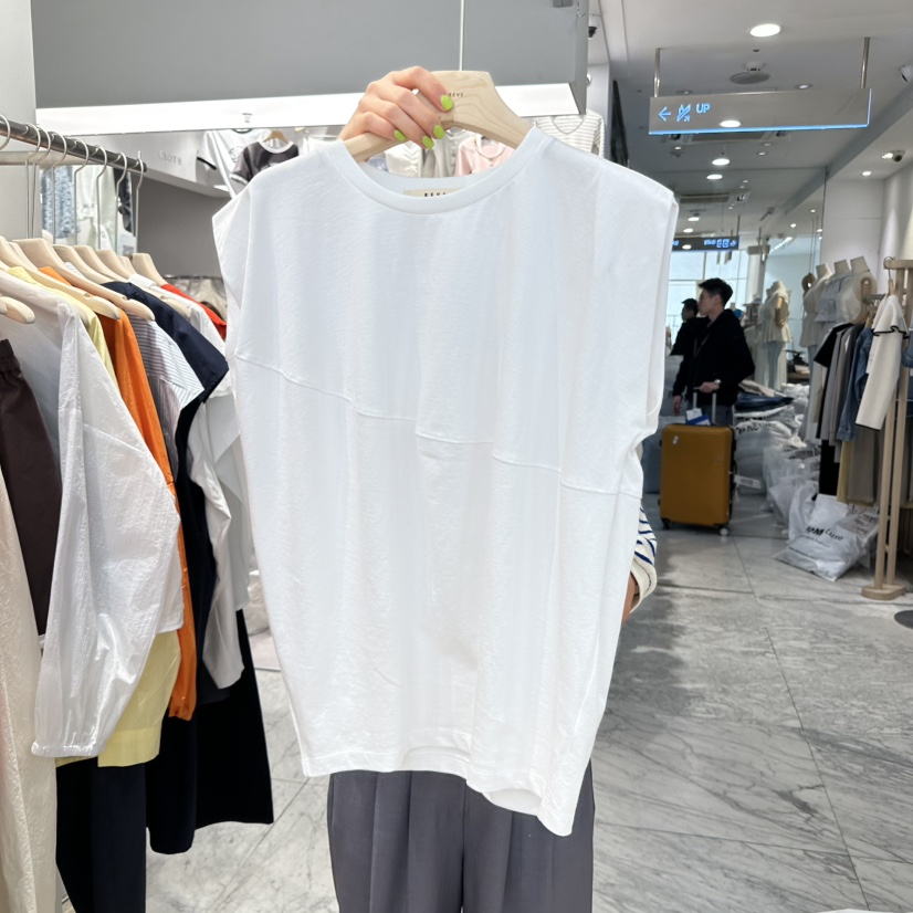 REVE-L韓國㊣直郵東大門代購女裝新款人氣時尚職業25春夏T恤REVE-LT恤圖色2