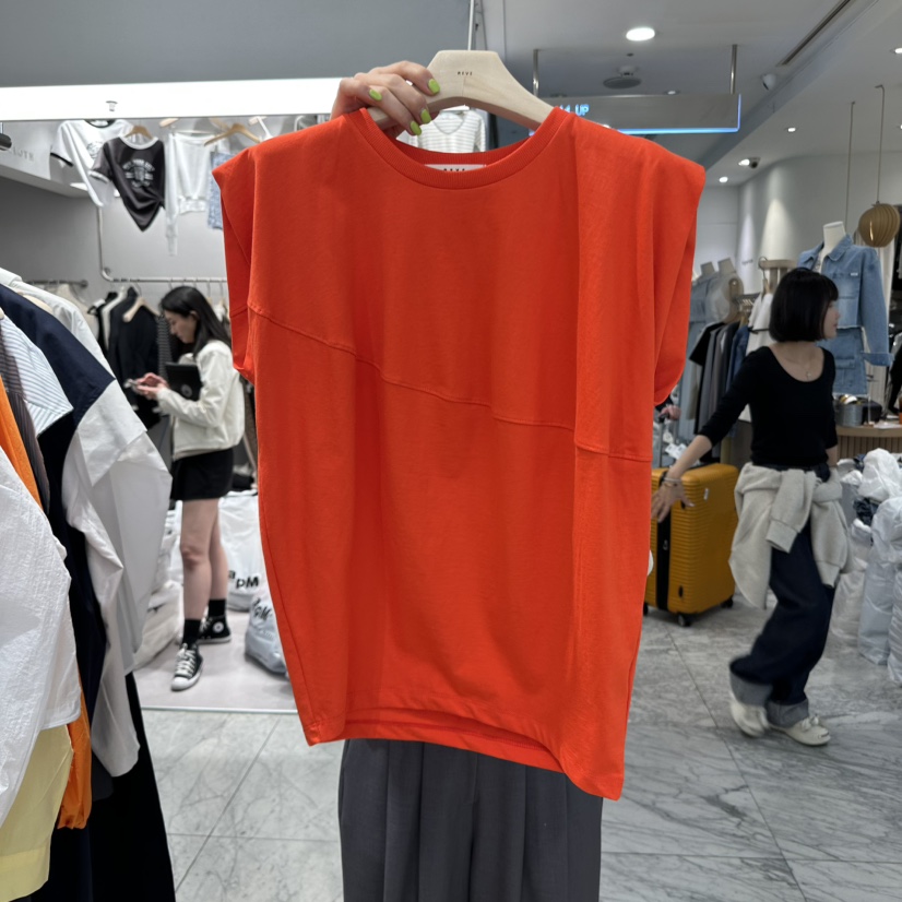 REVE-L韓國㊣直郵東大門代購女裝新款人氣時尚職業25春夏T恤REVE-LT恤圖色3