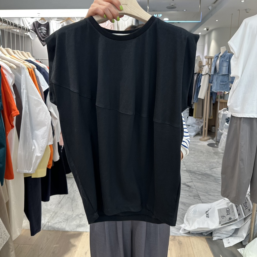 REVE-L韓國㊣直郵東大門代購女裝新款人氣時尚職業25春夏T恤REVE-LT恤圖色4