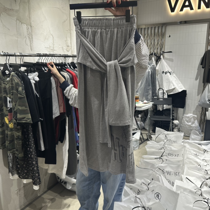 VANTA直郵韓國代購㊣女裝新品休閑25春夏時尚熱賣人氣職業長裙VANTA長裙