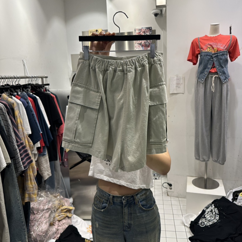 THE WEEKND韓國直郵㊣東大門實拍女裝新品人氣職業短褲工裝THE WEEKND短褲
