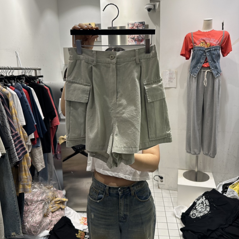 THE WEEKND韓國直郵㊣東大門實拍女裝新品人氣職業短褲工裝THE WEEKND短褲