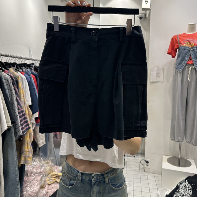 THE WEEKND韓國直郵㊣東大門實拍女裝新品人氣職業短褲工裝THE WEEKND短褲圖色3